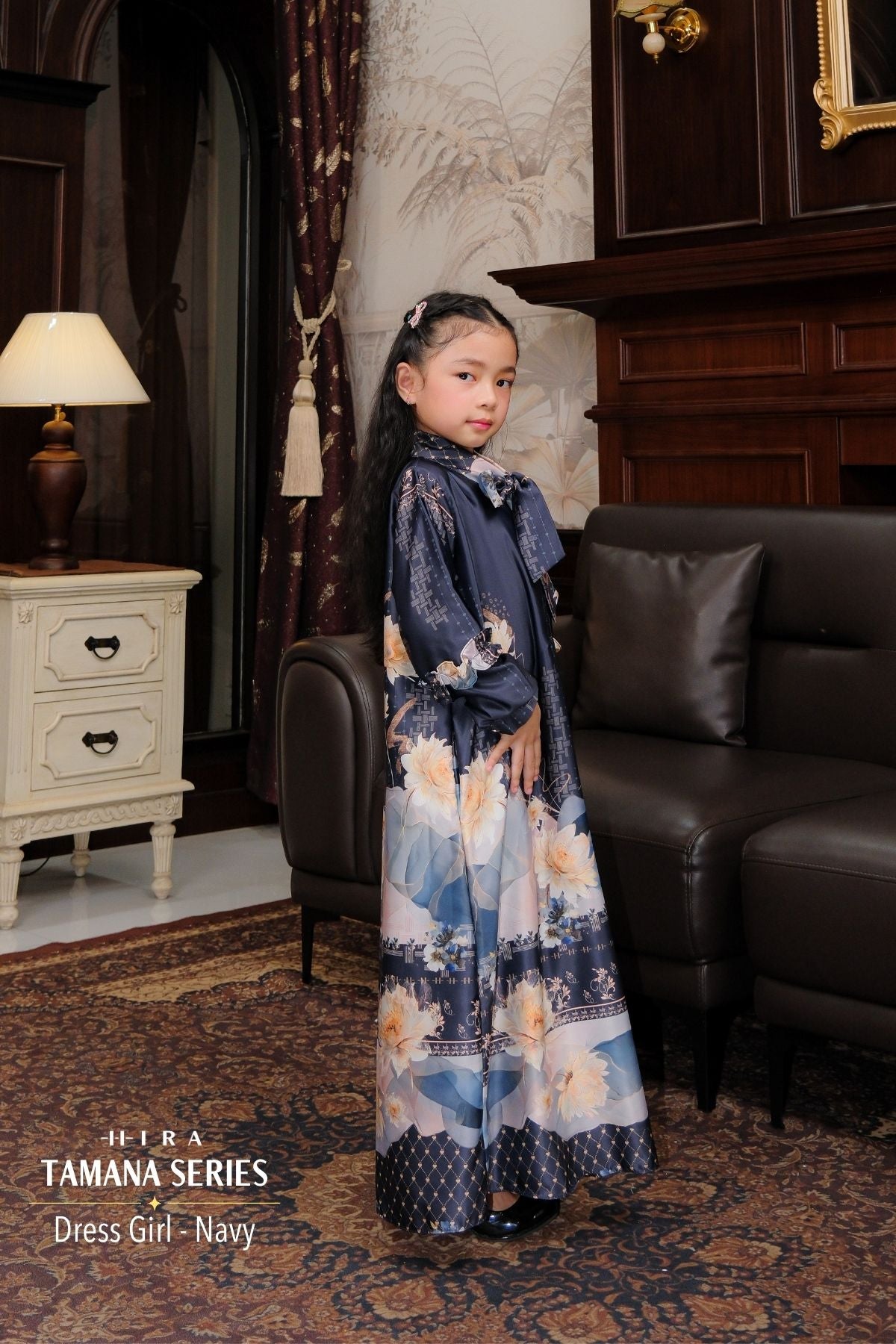 TAMANA Family Set — Navy | HIRA Raya 2027