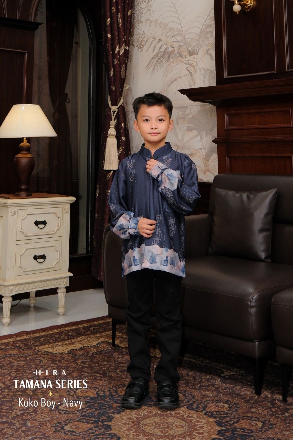 TAMANA Family Set — Navy | HIRA Raya 2027