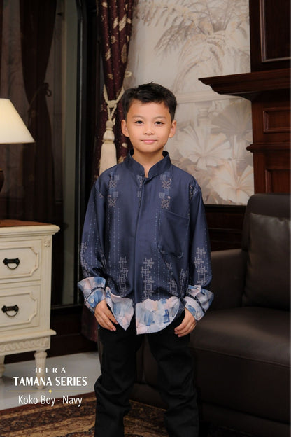 TAMANA Family Set — Navy | HIRA Raya 2027
