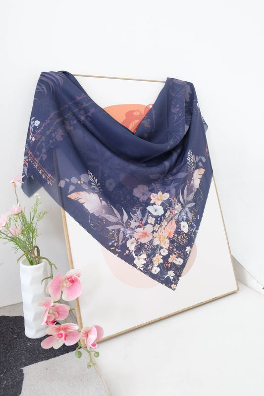 Leaf Mirea Scarf - LF29.2 LL29.2 LB29.2 Navy