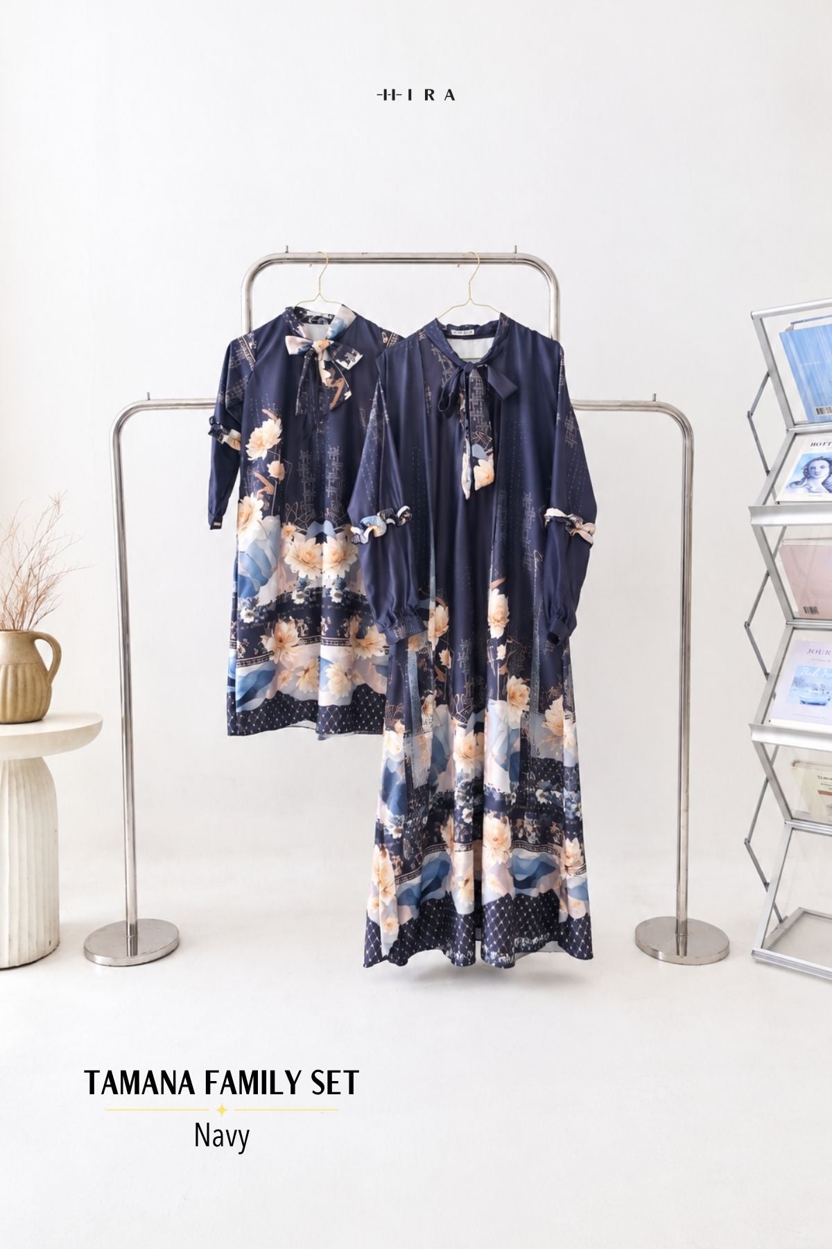 TAMANA Family Set — Navy | HIRA Raya 2027