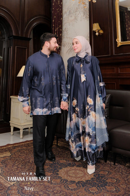 TAMANA Family Set — Navy | HIRA Raya 2027