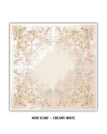 Nuri Scarf - NU33.12 NY33.12 NH33.12 Creamy White