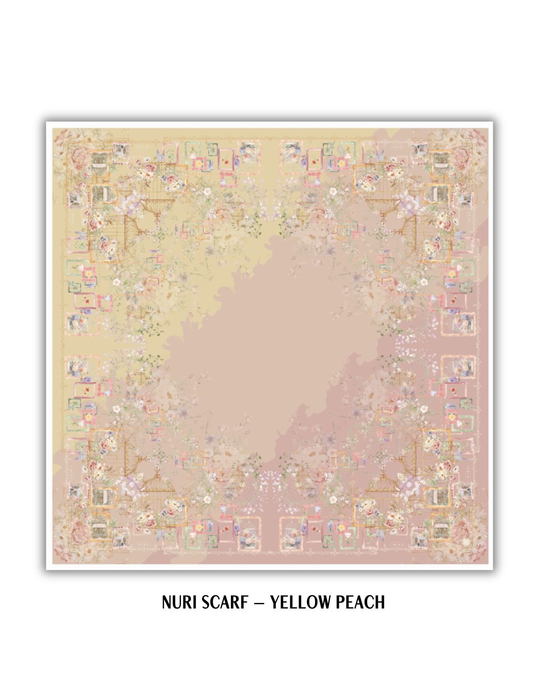 Nuri Scarf - NU33.9 NY33.9 NH33.9 Yellow Peach