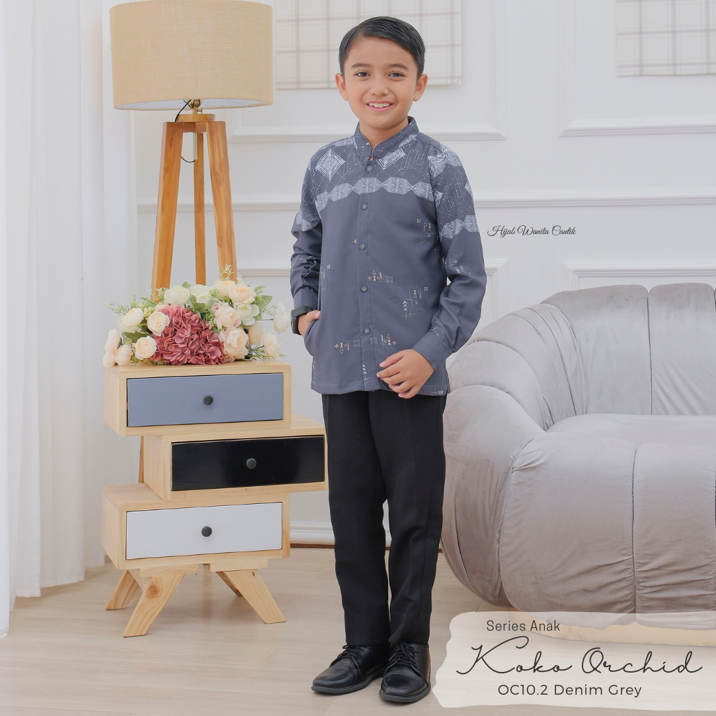 [CLEARANCE SALE] Koko Anak Orchid Series - OC10.2 Denim Grey