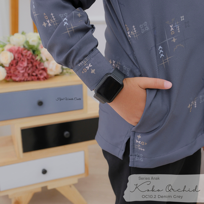 [CLEARANCE SALE] Koko Anak Orchid Series - OC10.2 Denim Grey