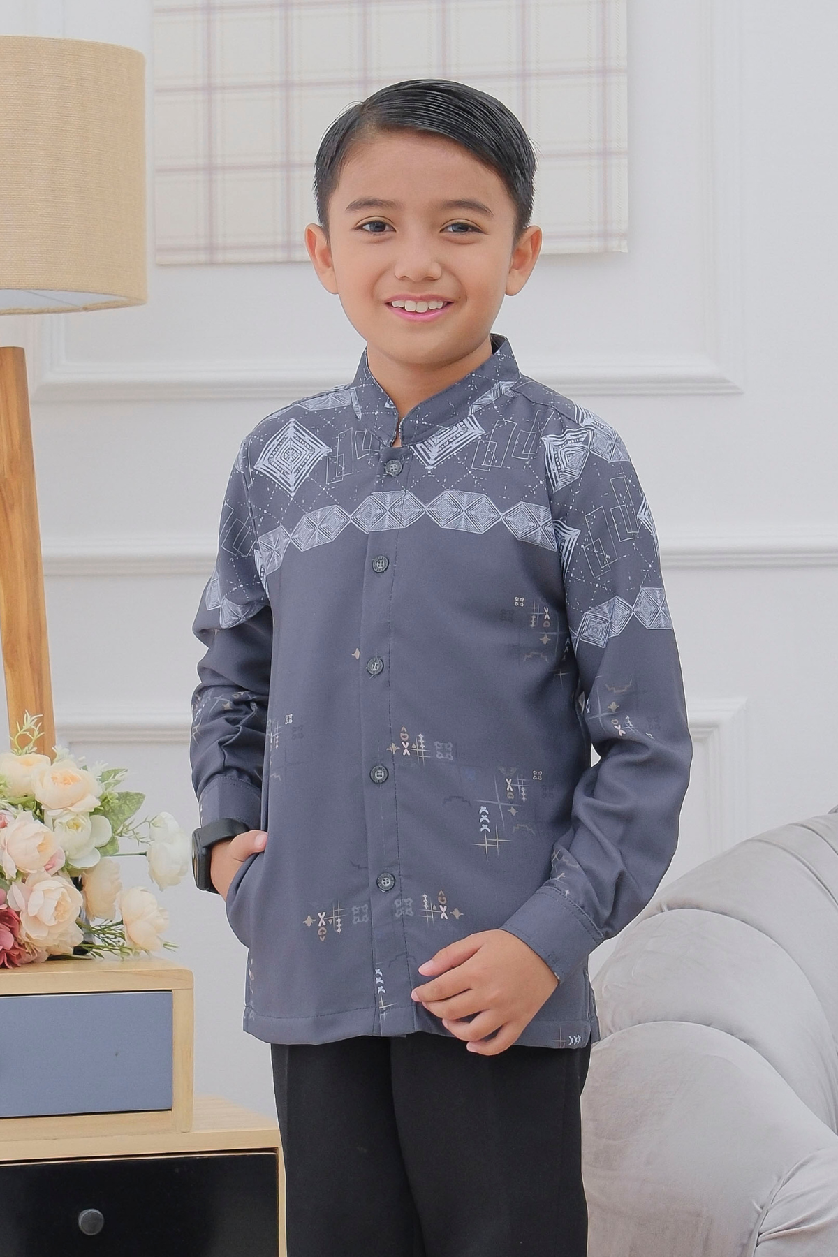 [CLEARANCE SALE] Koko Anak Orchid Series - OC10.2 Denim Grey