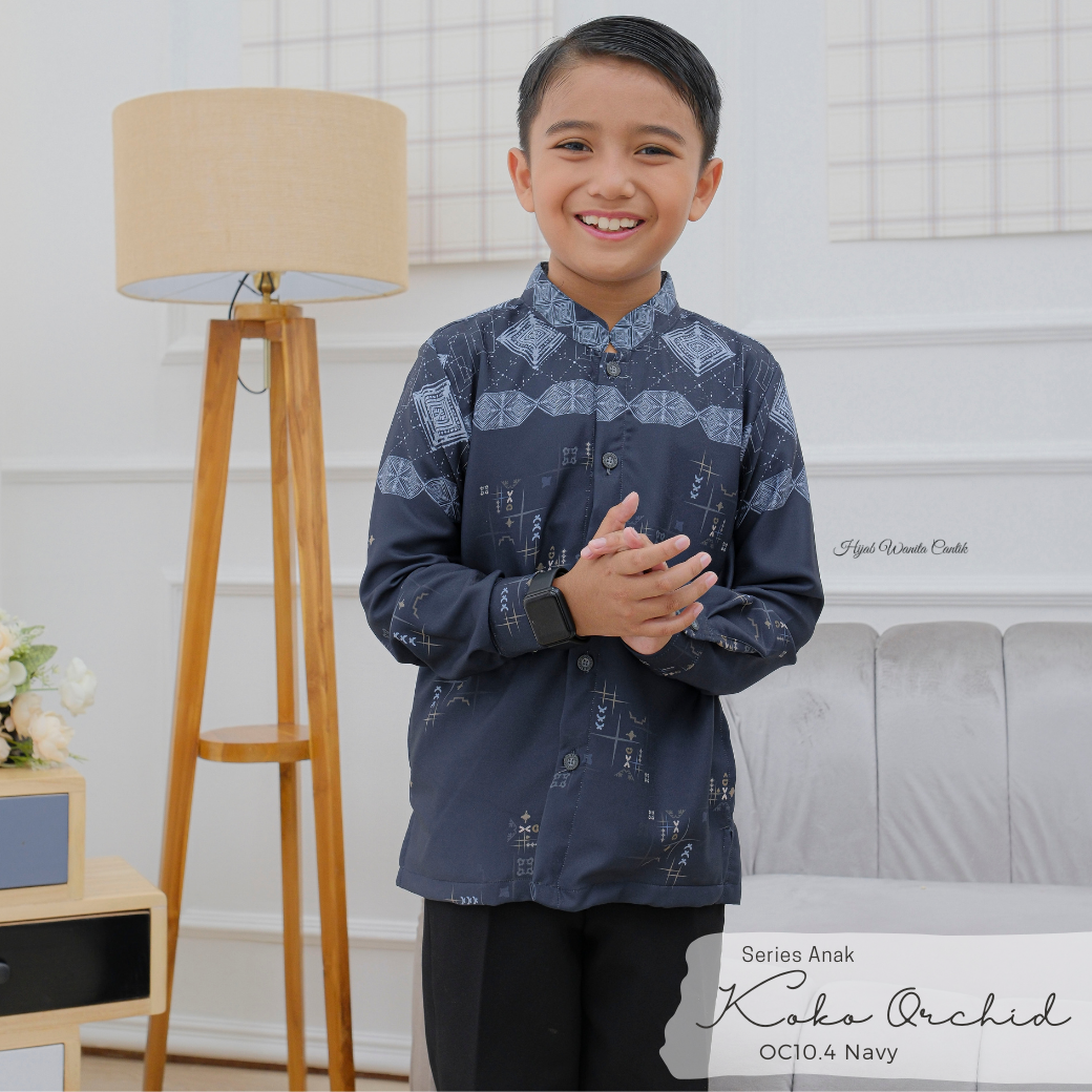 [CLEARANCE SALE] Koko Anak Orchid Series - OC10.4 Navy
