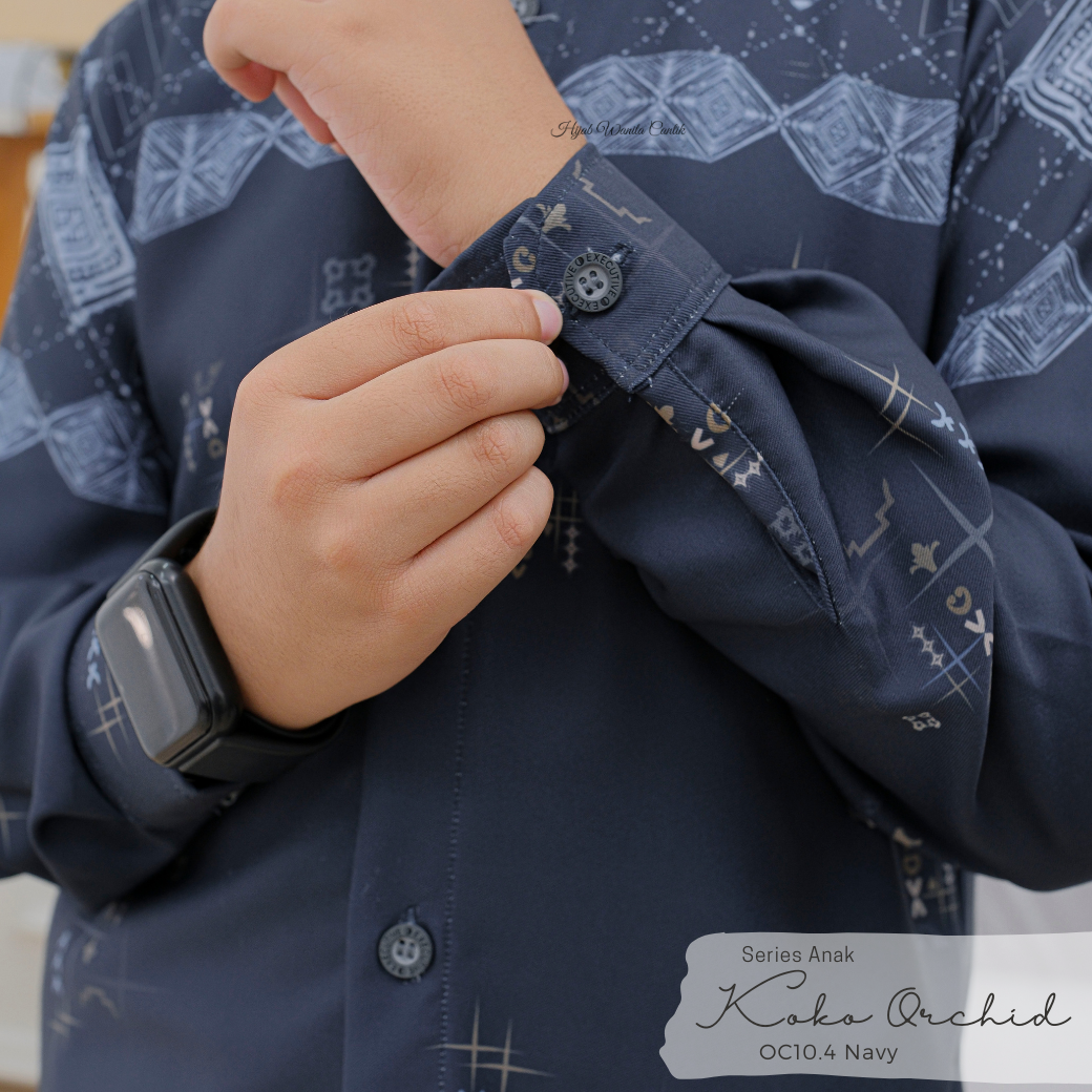 [CLEARANCE SALE] Koko Anak Orchid Series - OC10.4 Navy