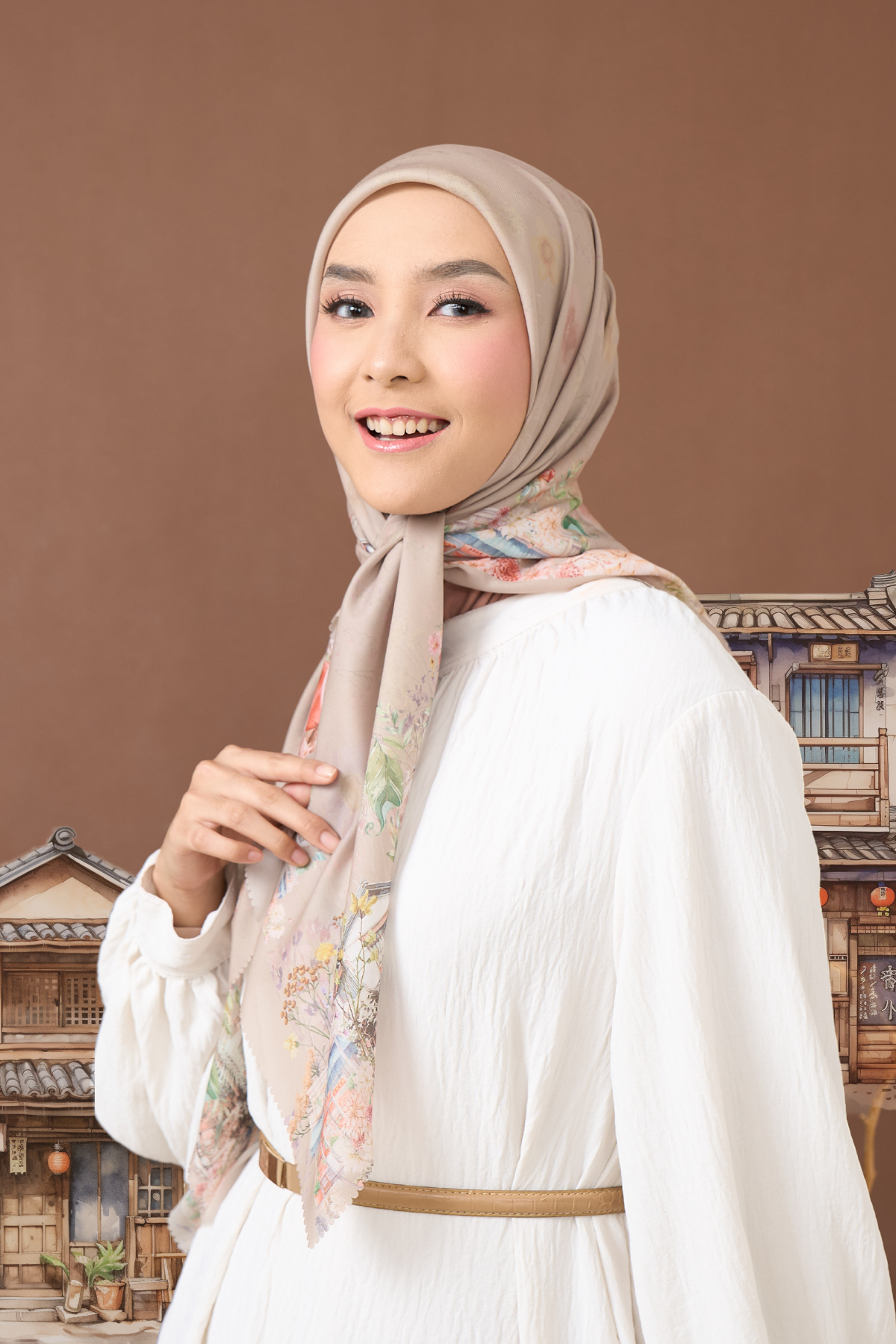 Ohayo Scarf - Kawa Mocca