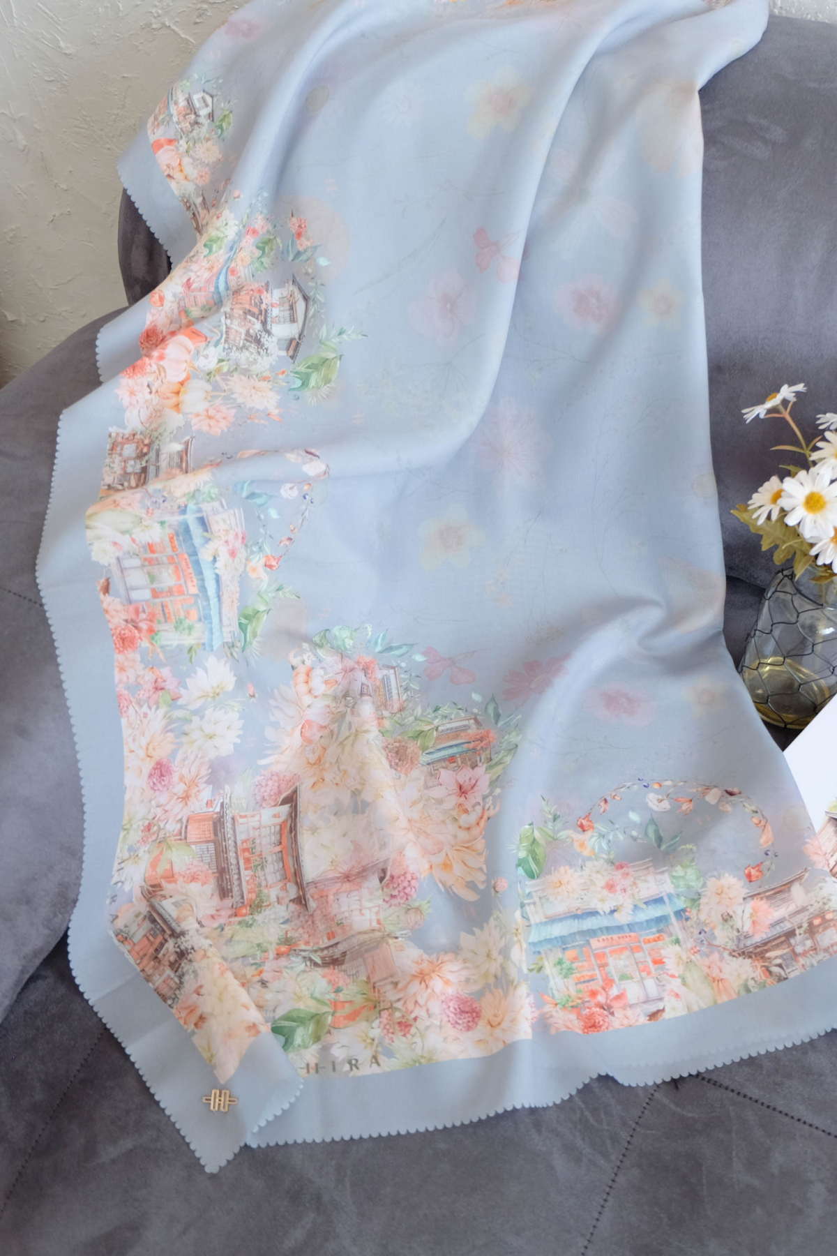 [ BUY 3 GET 1 FREE HIJAB ] Ohayo Scarf - Mizu Blue