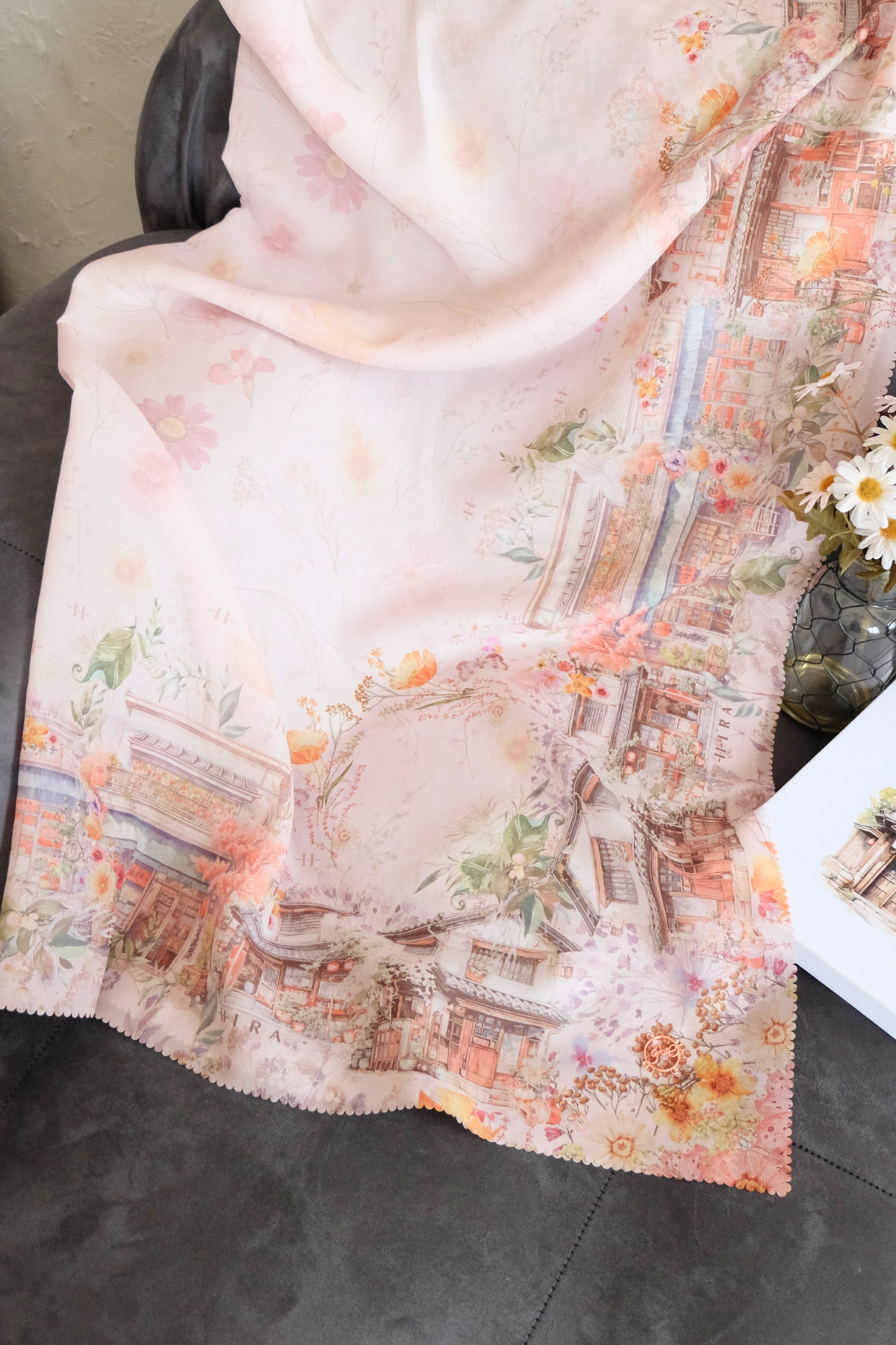 [ BUY 3 GET 1 FREE HIJAB ] Ohayo Scarf - Amai Ivory