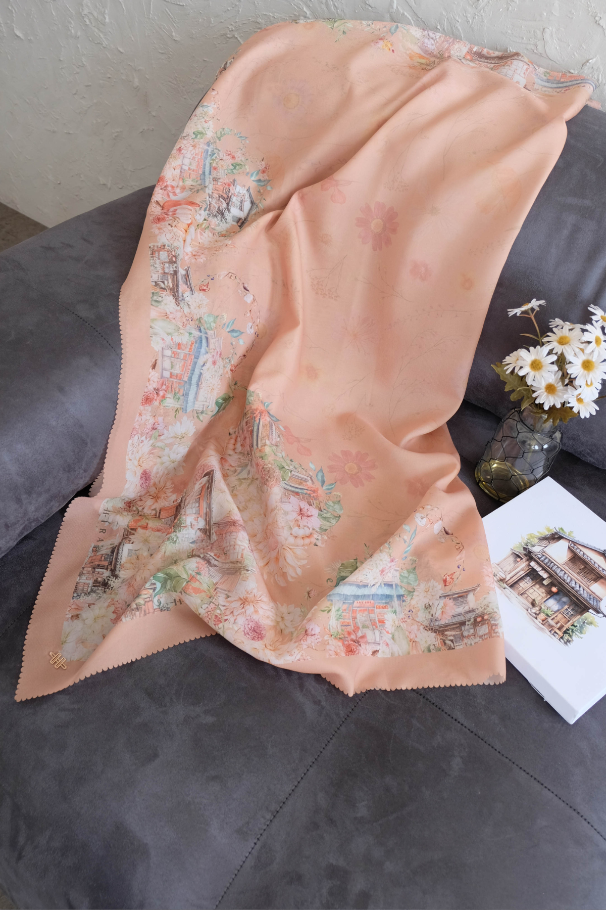 [ BUY 3 GET 1 FREE HIJAB ] Ohayo Scarf - Ayumi Peach