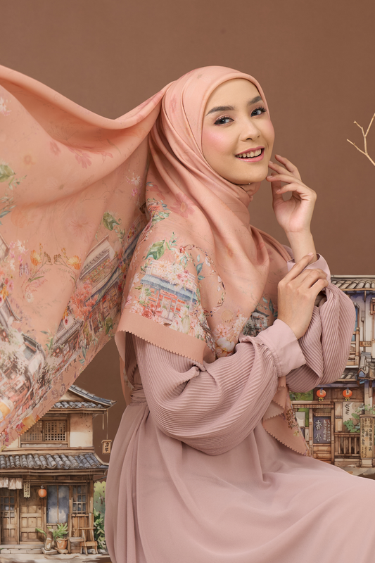 [ BUY 3 GET 1 FREE HIJAB ] Ohayo Scarf - Kabocha