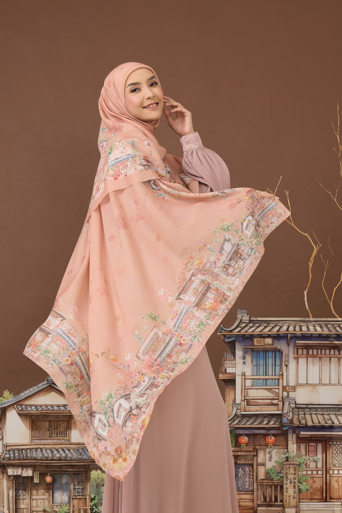 [ BUY 3 GET 1 FREE HIJAB ] Ohayo Scarf - Kabocha