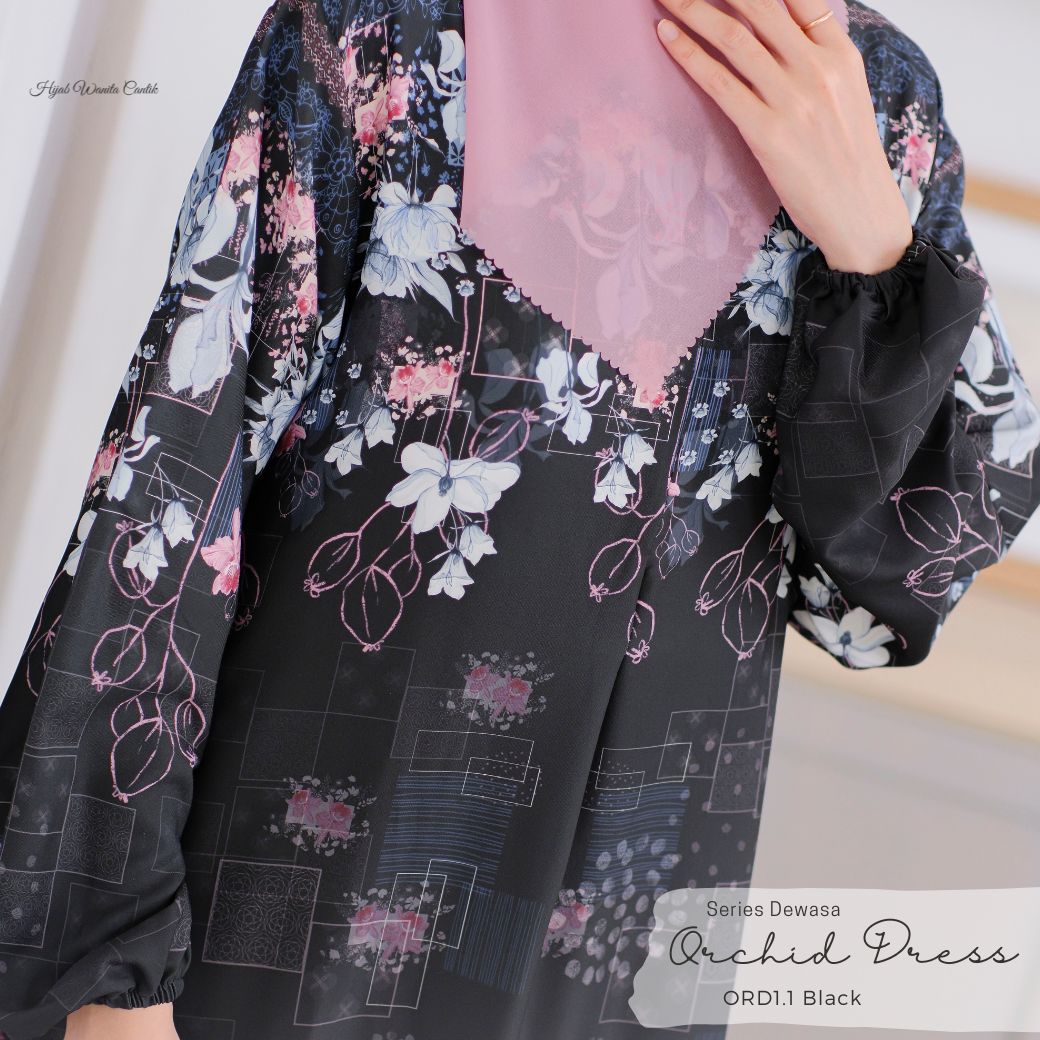 Orchid Dress - Black