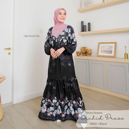 Orchid Dress - Black
