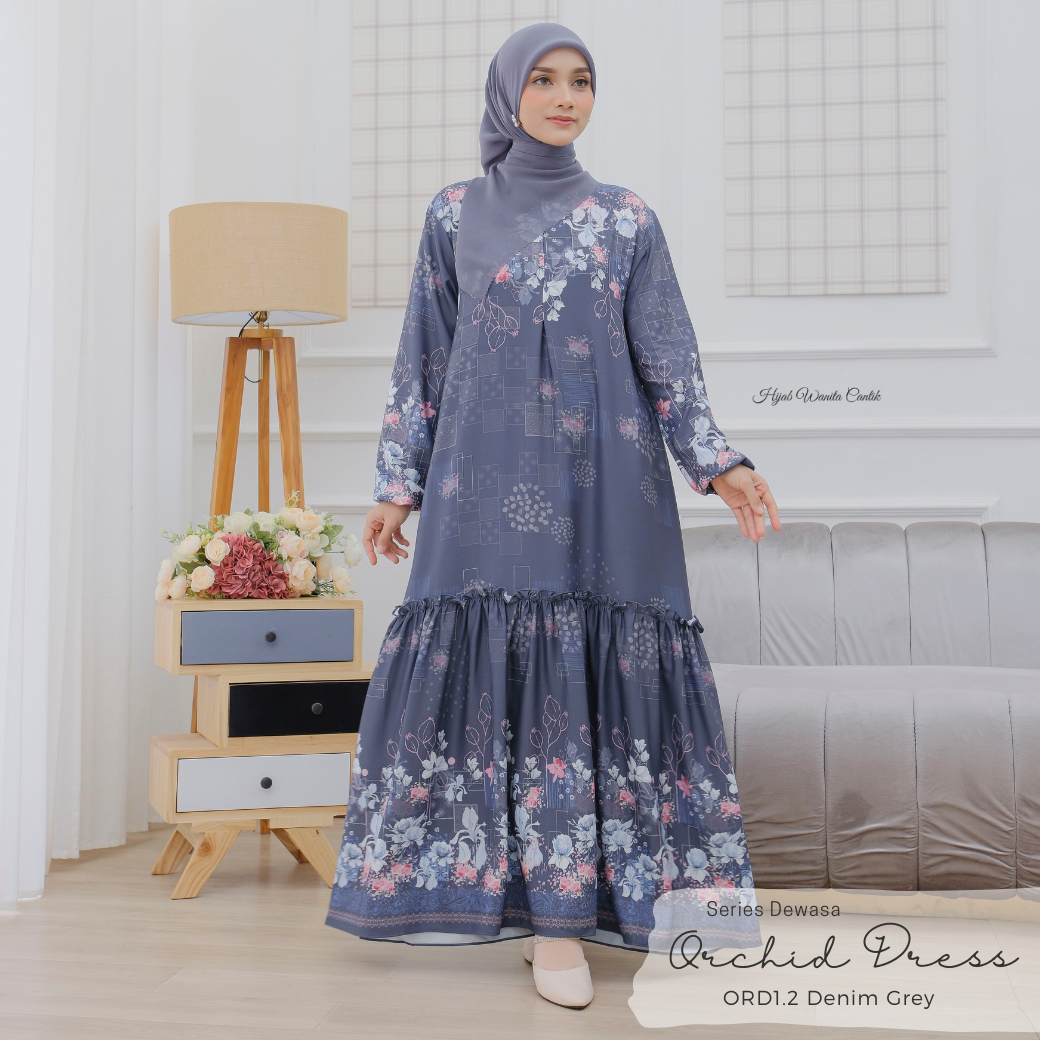 Orchid Dress - ORD1.2 Denim Grey