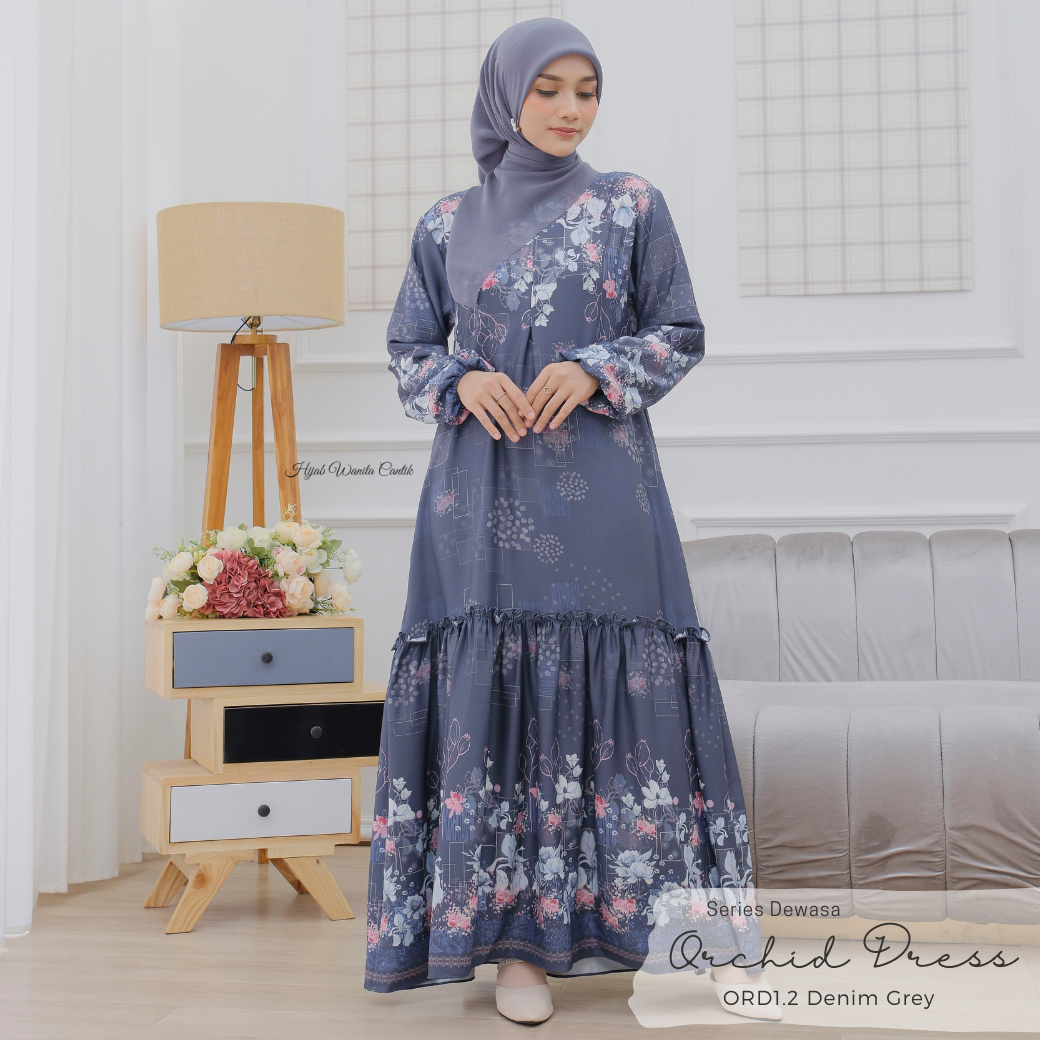 Orchid Dress - ORD1.2 Denim Grey