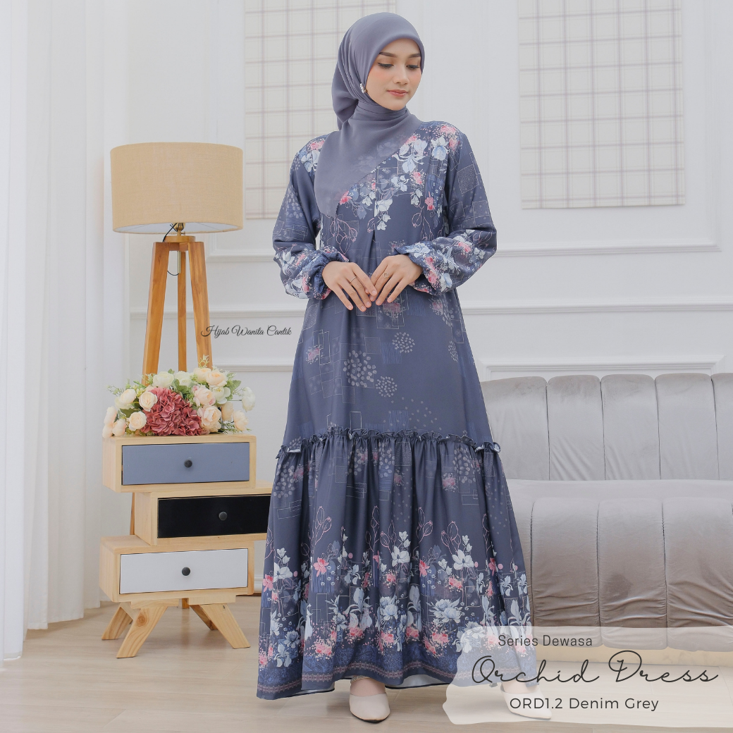 [CLEARANCE SALE] Orchid Dress - ORD1.2 Denim Grey