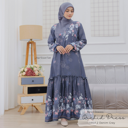 [CLEARANCE SALE] Orchid Dress - ORD1.2 Denim Grey