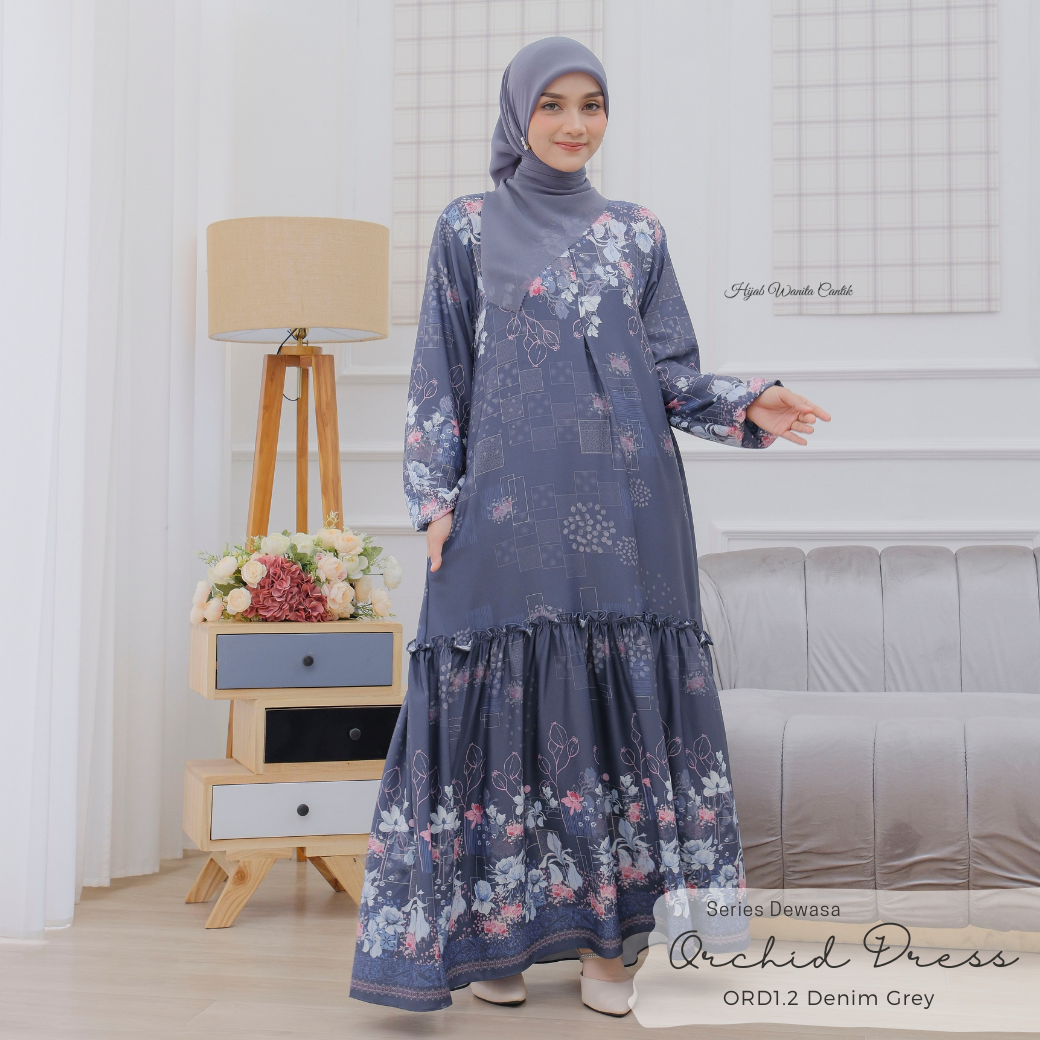 Orchid Dress - ORD1.2 Denim Grey