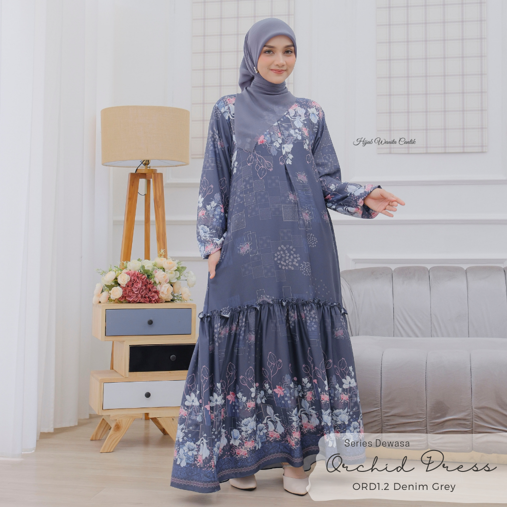 [CLEARANCE SALE] Orchid Dress - ORD1.2 Denim Grey