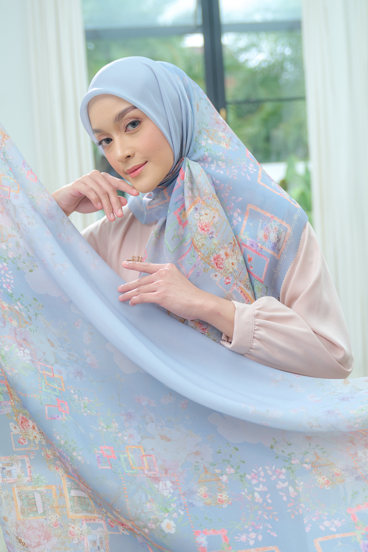 Nuri Scarf - NU33.11 NY33.11 NH33.11 Ocean Blue