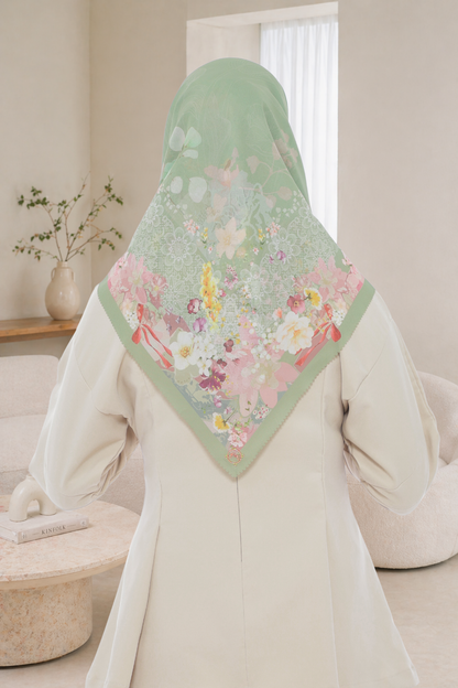 Leaf Rahma Scarf - AM31.7 AC31.7 HJ31.7 Olive