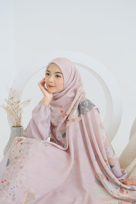 [ BUY 3 GET 1 FREE HIJAB ] Coconut Scarf - SG93.7 Only pink