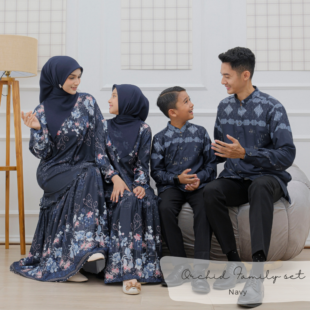 [CLEARANCE SALE] Koko Anak Orchid Series - OC10.4 Navy