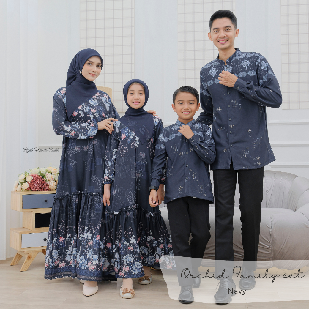 [CLEARANCE SALE] Koko Anak Orchid Series - OC10.4 Navy