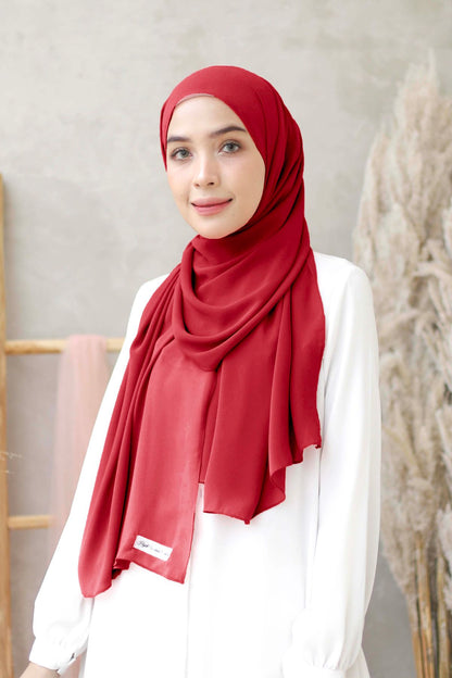 Pashmina Cyra - Scarlet Red