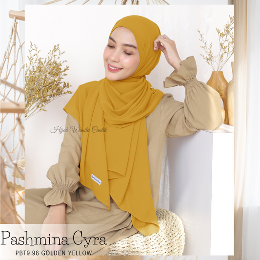 Pashmina Cyra - PBT9.98 Golden Yellow