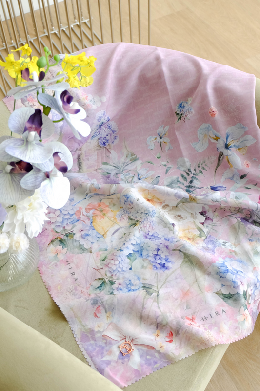 [ BUY 3 GET 1 FREE HIJAB ] Purity JUMBO - Scarf Square Premium Polycotton XL | Pink - PJ09.12