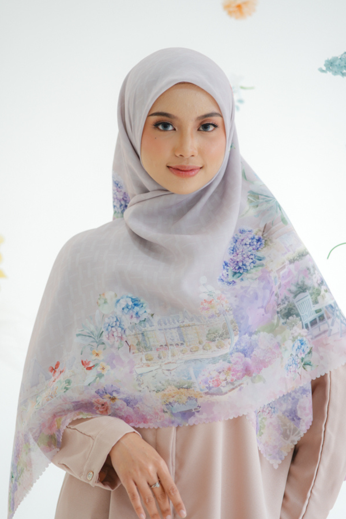 [ BUY 3 GET 1 FREE HIJAB ] Purity JUMBO - Scarf Square Premium Polycotton XL | Hazel - PJ09.6