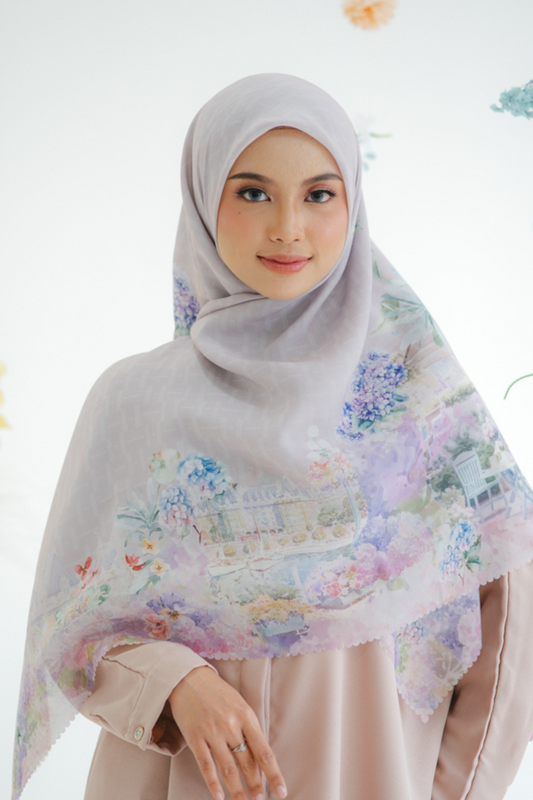 [ BUY 3 GET 1 FREE HIJAB ] Purity JUMBO - Scarf Square Premium Polycotton XL | Hazel - PJ09.6