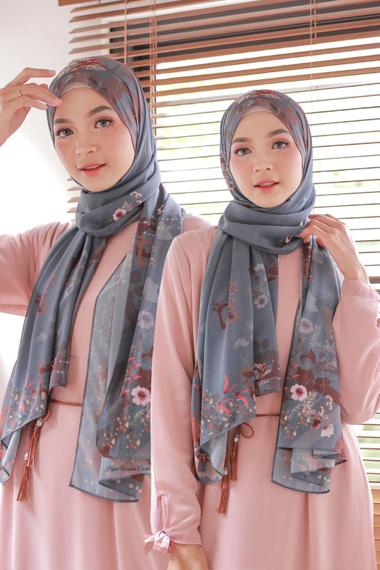 Ery - Pashmina Premium Ceruti - Steel - PM11.54