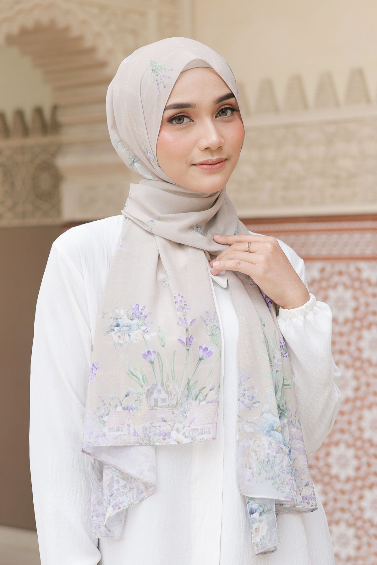 Lavender - Pashmina Premium Cerutti - Almond - PM11.74