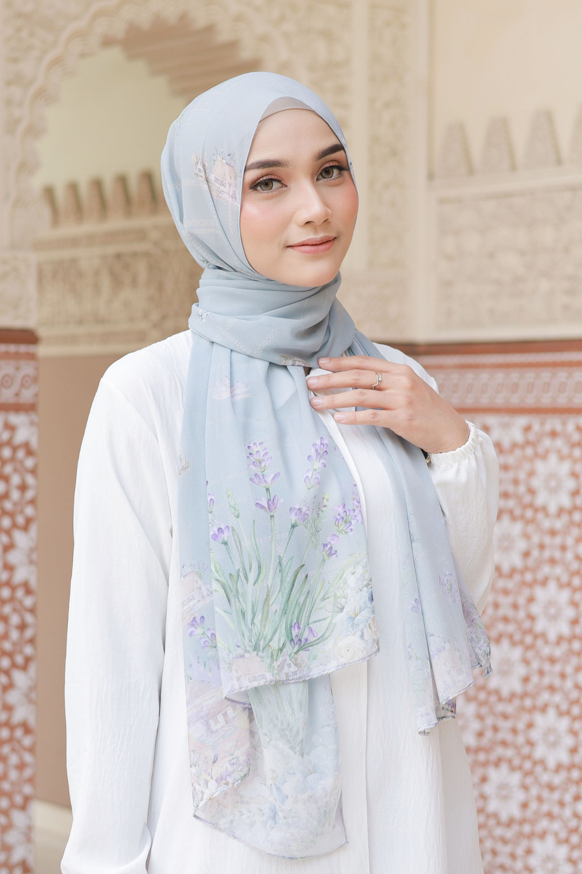 Lavender - Pashmina Premium Cerutti - Grey - PM11.77