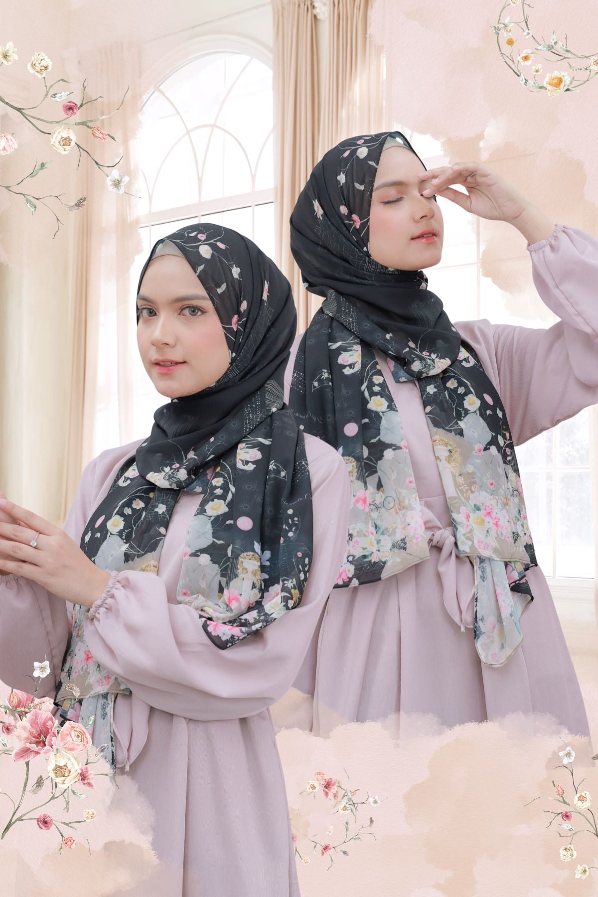 Florence - Pashmina Premium Ceruti - Black - PM11.82