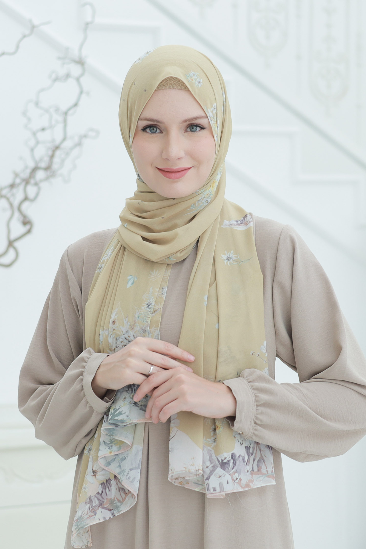 Edelweiss - Pashmina Premium Cerutti - Lawu Lemon - PM11.92