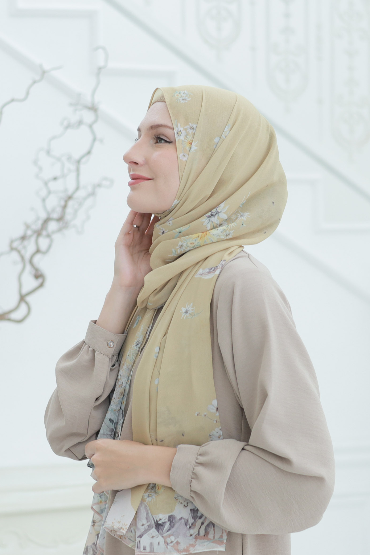 Edelweiss - Pashmina Premium Cerutti - Lawu Lemon - PM11.92