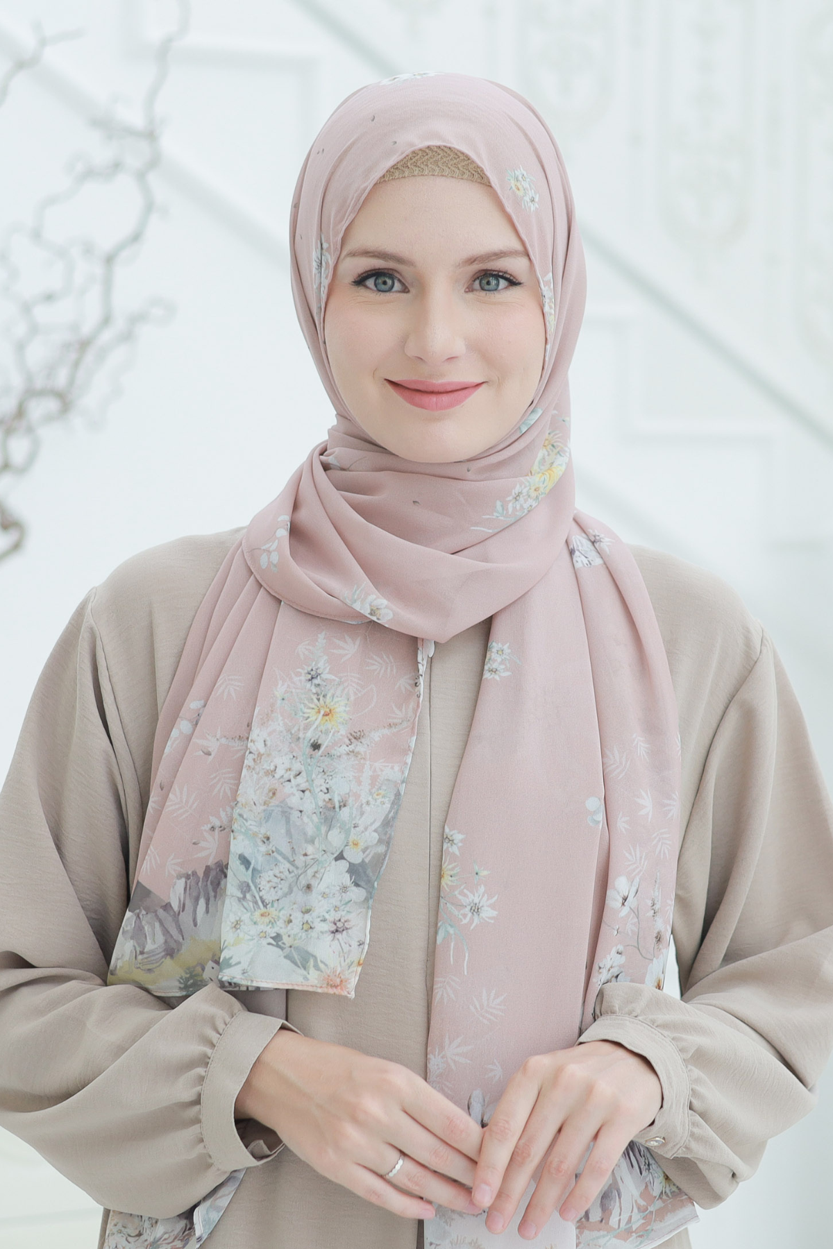 Edelweiss - Pashmina Premium Cerutti - Pangrango Peach - PM11.95