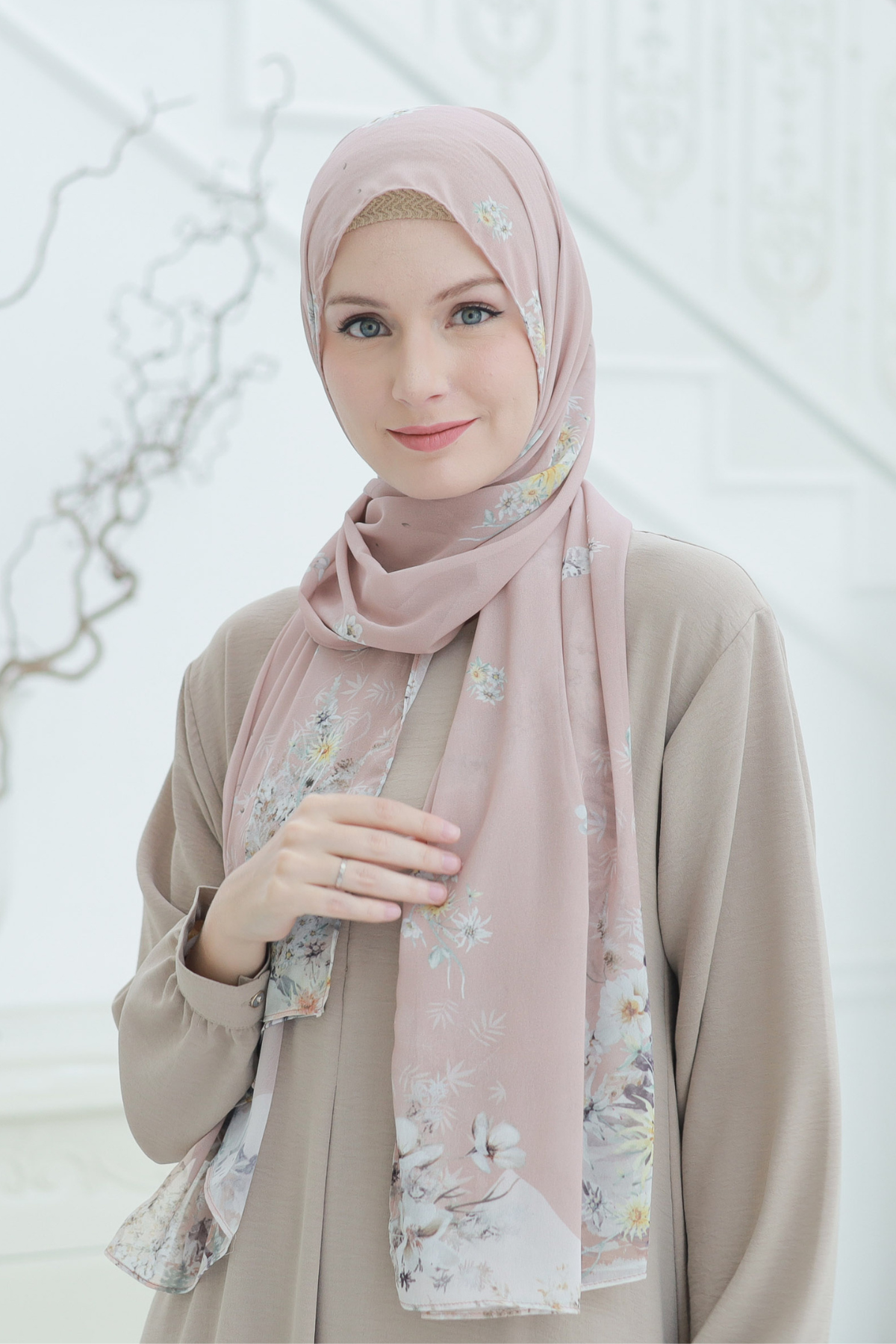 Edelweiss - Pashmina Premium Cerutti - Pangrango Peach - PM11.95