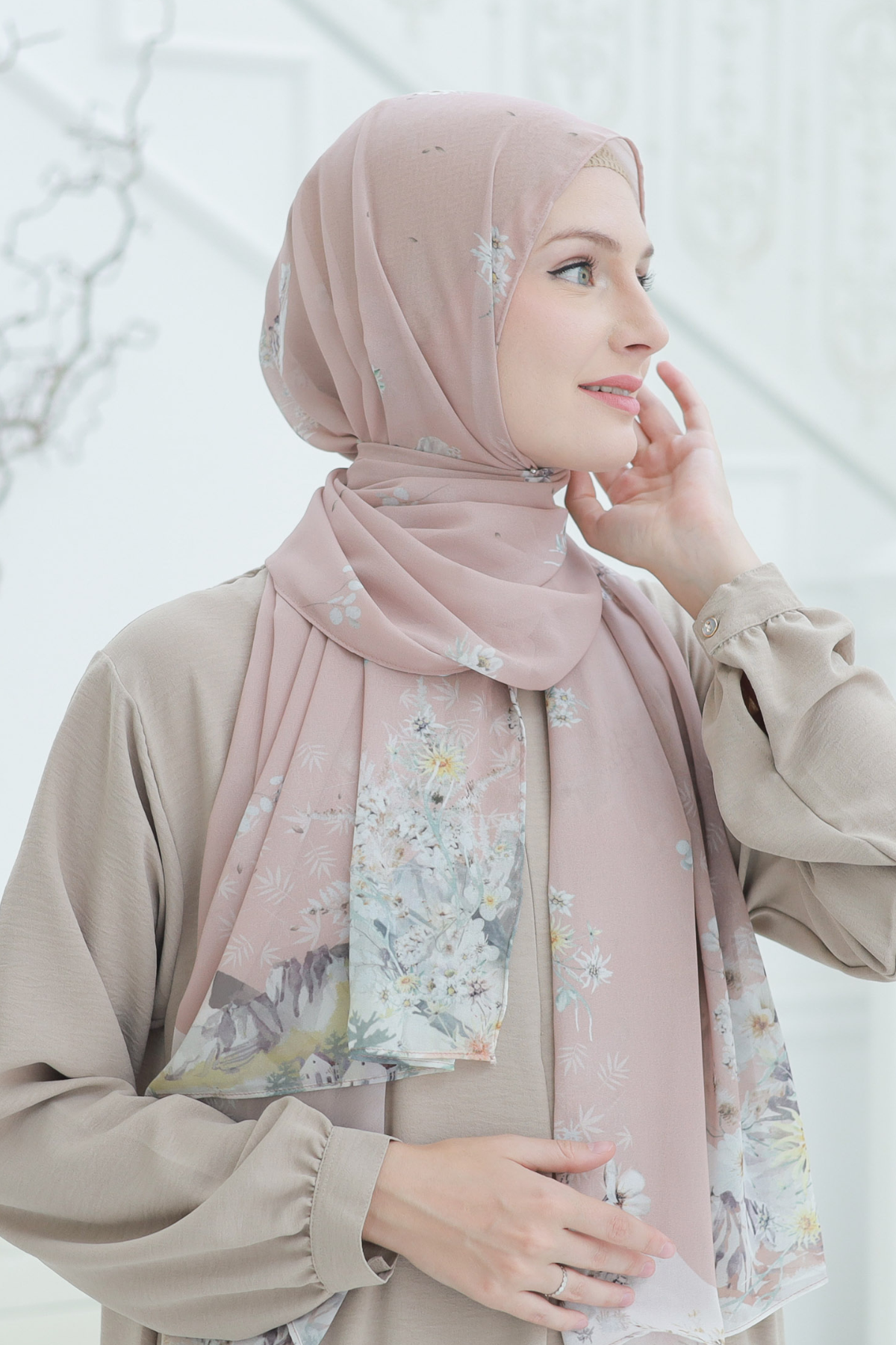 Edelweiss - Pashmina Premium Cerutti - Pangrango Peach - PM11.95