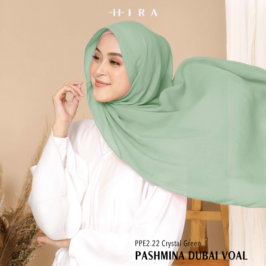 Dubai Voal Pashmina  - PPE2.22 Crystal Green