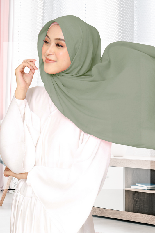Dubai Voal Pashmina  - PPE2.22 Crystal Green