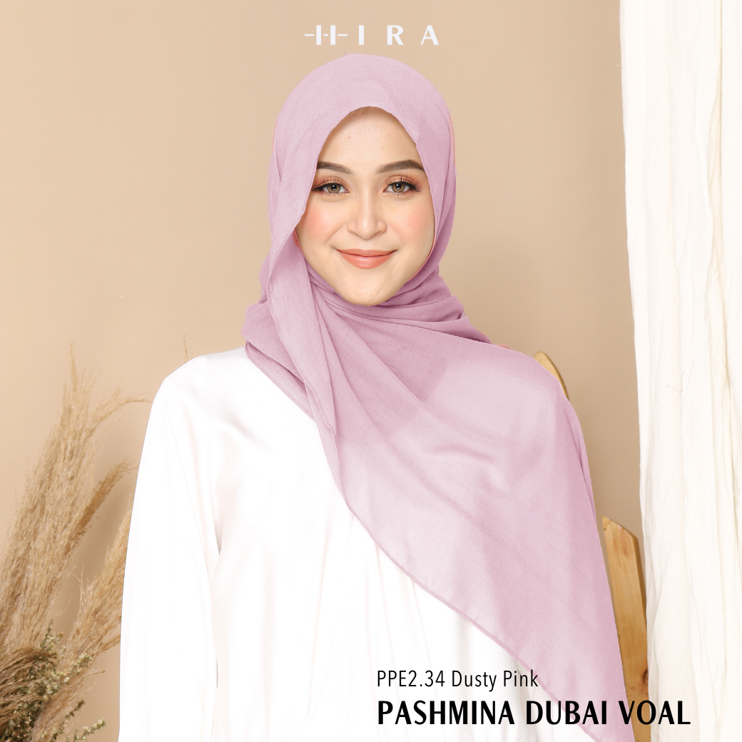 Dubai Voal Pashmina  - PPE2.34 Dusty Pink