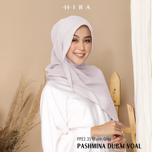 Dubai Voal Pashmina  - PPE2.35 Warm Grey